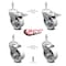 Service Caster 4 Inch Semi Steel Wheel Swivel 1/2 Inch Stem Caster Total Lock Brake SCC, 2PK SCC-TSTTL20S414-SSS-M1215-2-S-2 - alternate 6